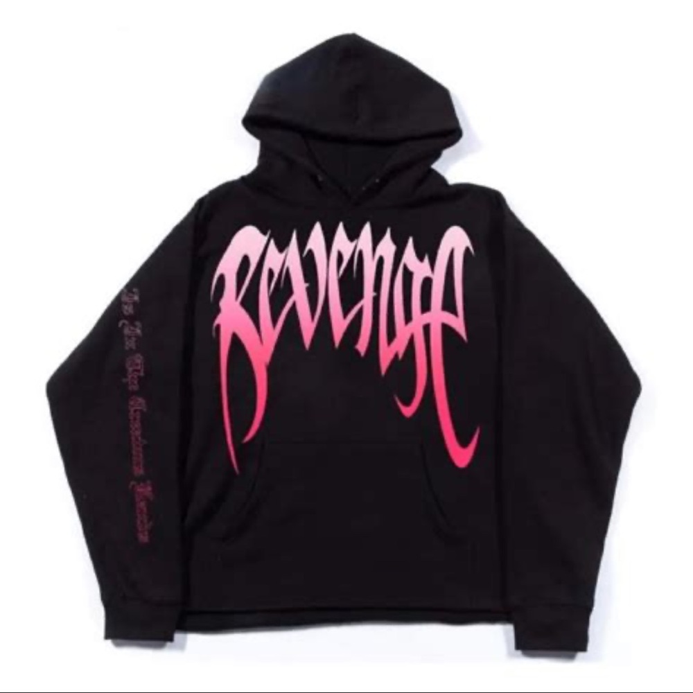 Rare Revenge Black and Pink Valentine Hoodie